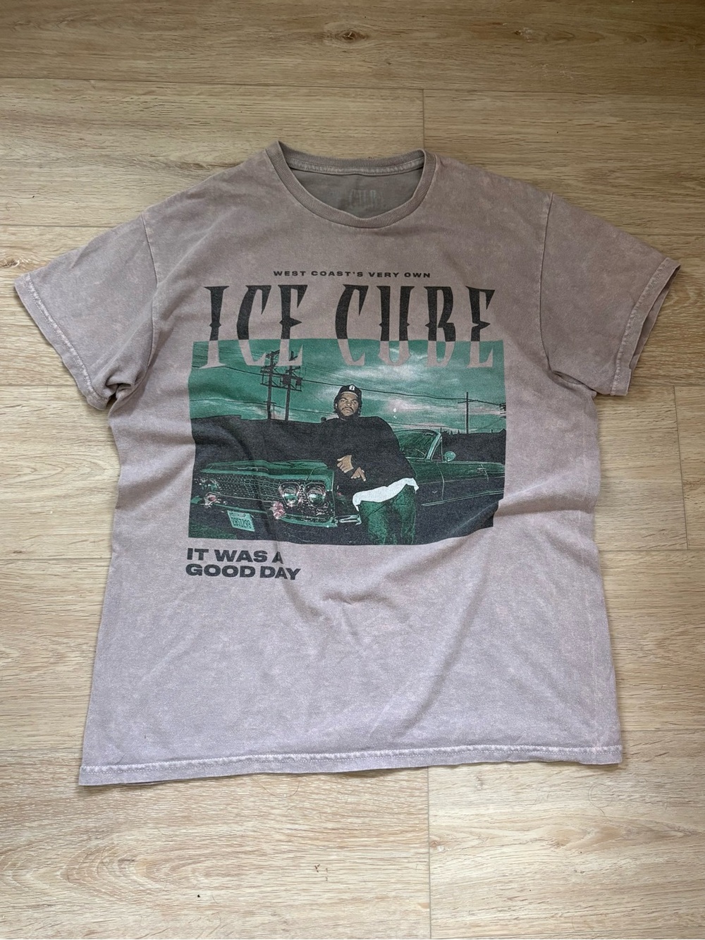 Ice Cube “It Was A Good Day” Vintage Wash Graphic Tee Size M